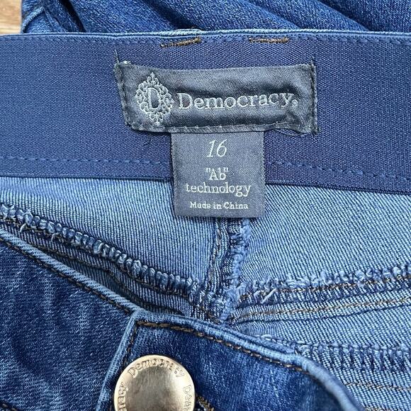 Democracy Absolution Skyrise Double Side Seam Bootcut Jeans Size 16 Stretch - Picture 7 of 9